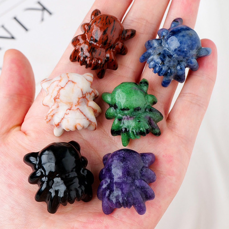 Animal Carving Manufacturer - New Arrivals Crystal Crafts Aventurine Labradorite Mini Spider