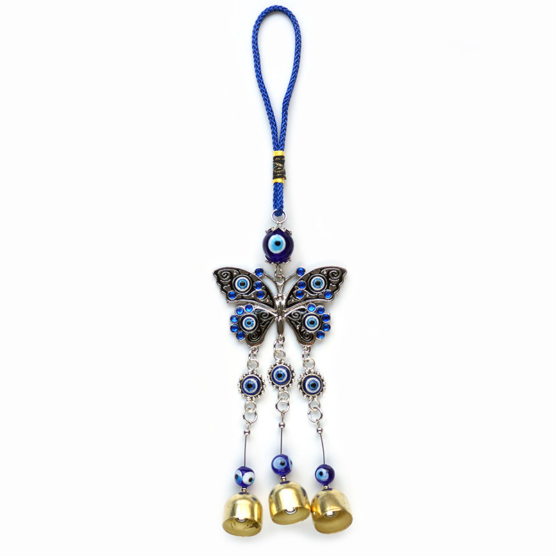 Evil Eye Ornaments Supplier - Hot Sale Evil Eye Wind Chimes Turkish Blue Eye Wall Decor