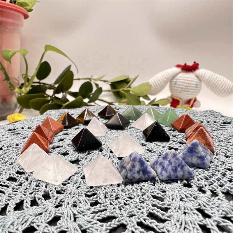 Crystal Pyramid Supplier - Natural Fengshui Rose Crystal Energy Reiki Amethyst Pyramid