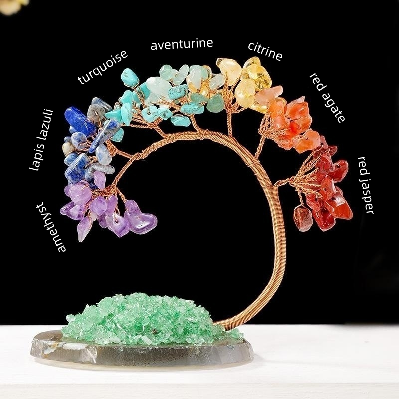 Money Tree Manufacturer - Wholesale Natural Stone Feng Shui Seven Chakra Phoenix Tail