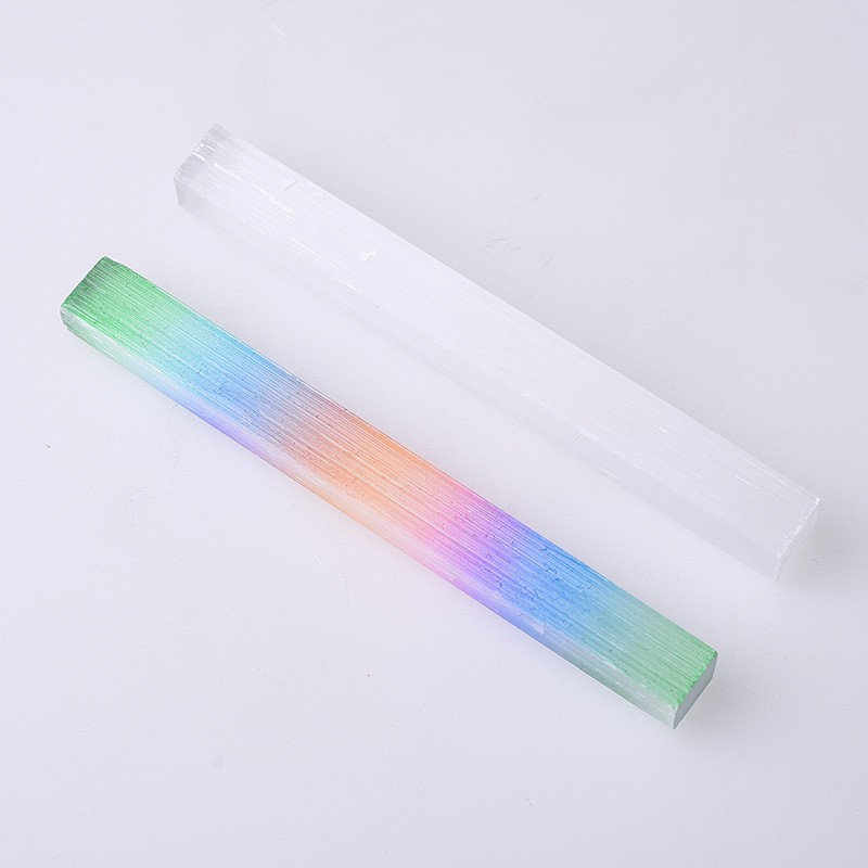 Selenite Wand Manufacturer - Natural Moroccan Selenite Transparent Gypsum Wand Colorful