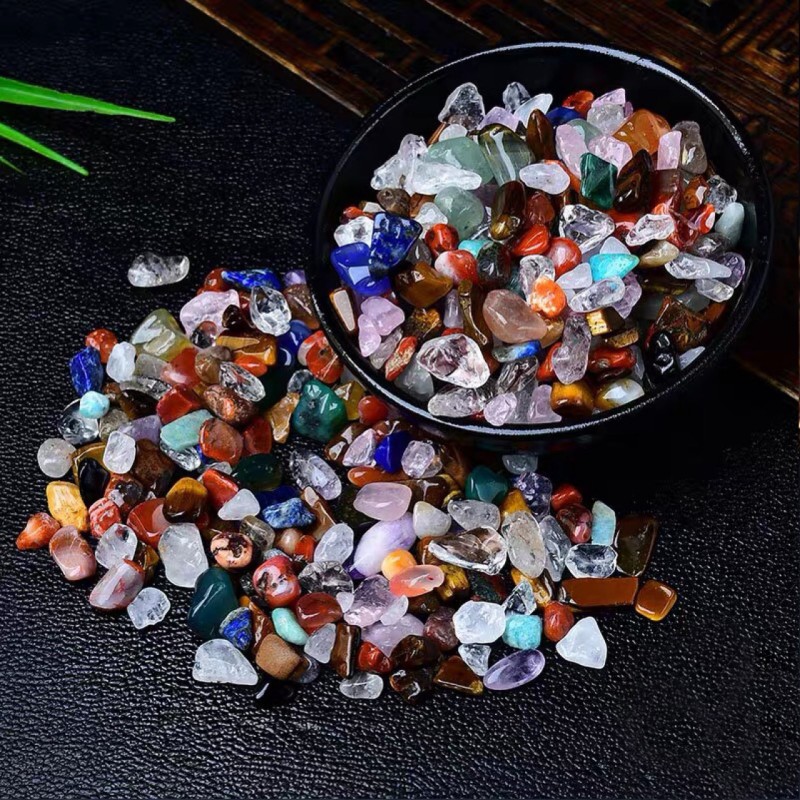 Crystal Chips Supplier - Tumbled Chips Crushed Stone Healing Reiki Polished for DIY