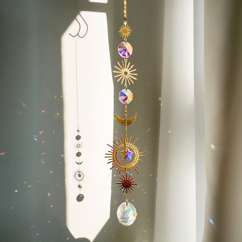 Sun Catcher Supplier - Fashion Home Decor Prism Light Catcher Rainbow Crystal Wind Chimes