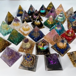 Orgone Pyramid Factory - Natural Energy Crystal Pyramid Orgone Meditation Healing Stones