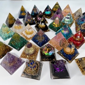Orgone Pyramid Factory - Natural Energy Crystal Pyramid Orgone Meditation Healing Stones