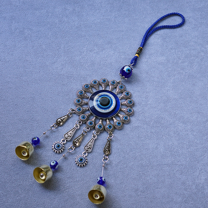 Wind Chime Pendant Manufacturer - New Arrivals Wall Hanging Blue Turkey Evil Eye Bell