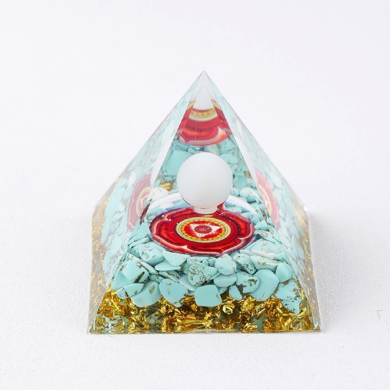 Resin Pyramid Supplier - Wholesale Handmade Amethyst Tiger Eye Energy Resin Pyramid