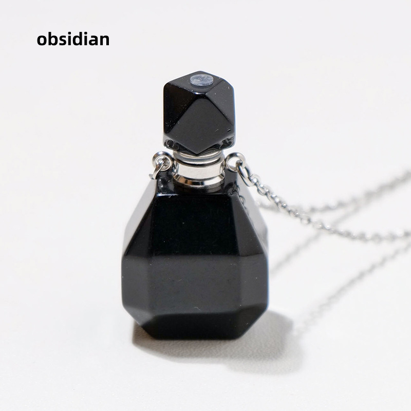 Perfume Bottle Pendant Manufacturer - Wholesale Tiger Eye Amethyst Natural Stone Mini