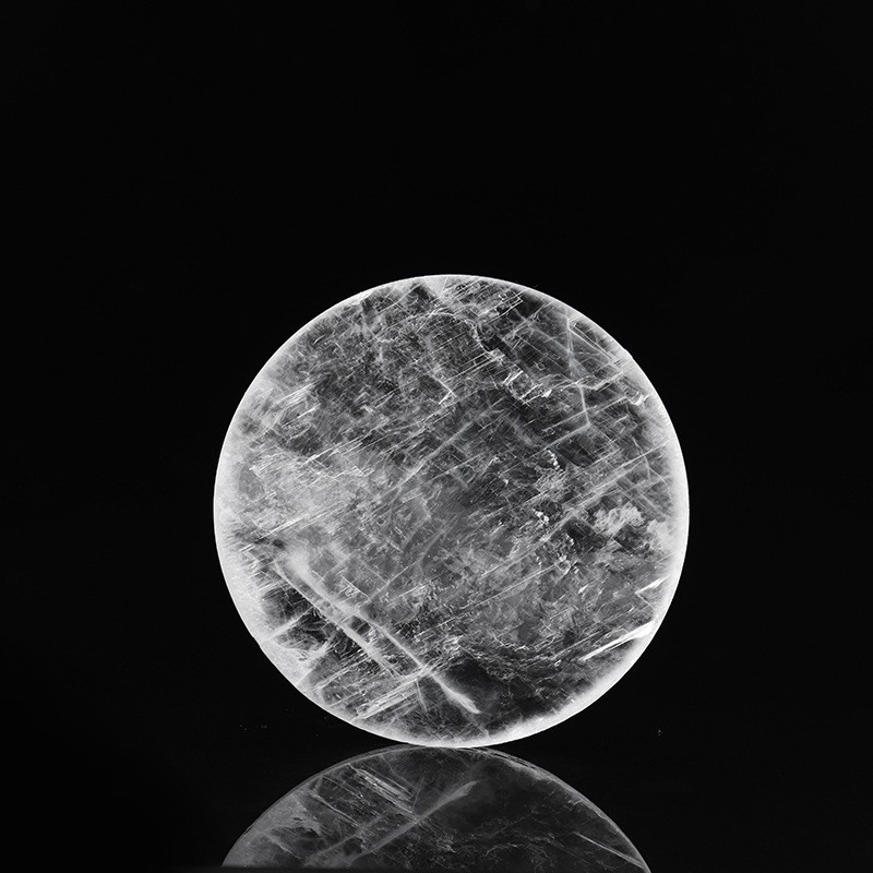 Charging Plate Supplier - Wholesale Natural Heart Round Shape Selenite Charging Plate