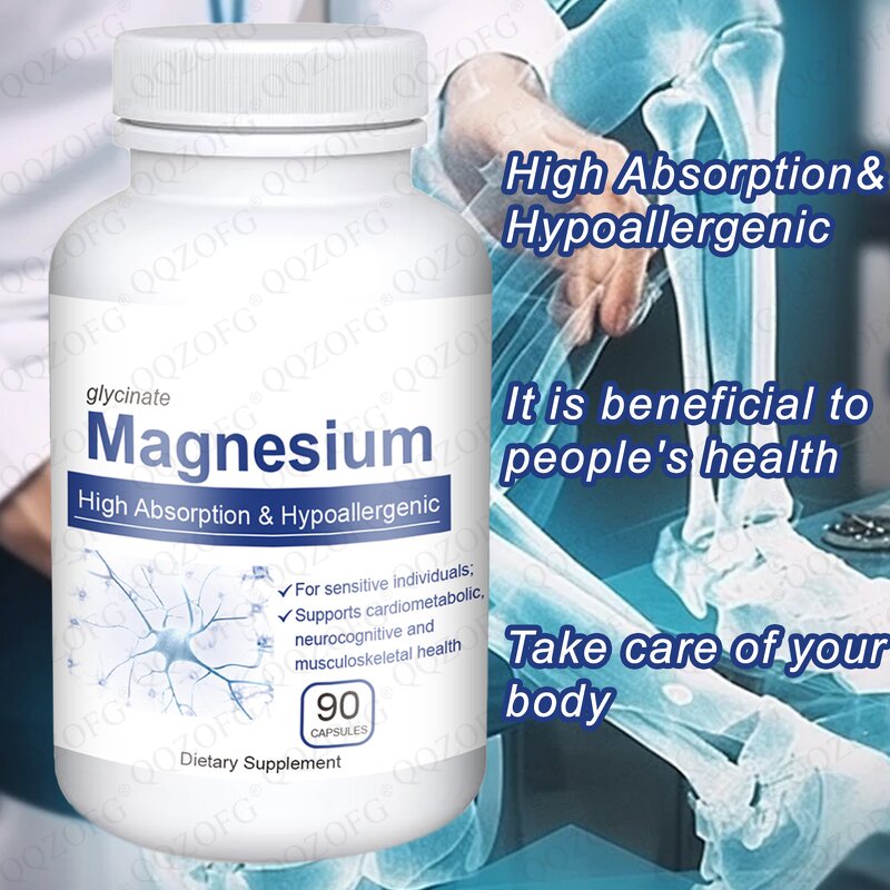 Magnesium Glycinate Capsules Manufacturer - 120mg for Sleep Support & Muscle Recovery