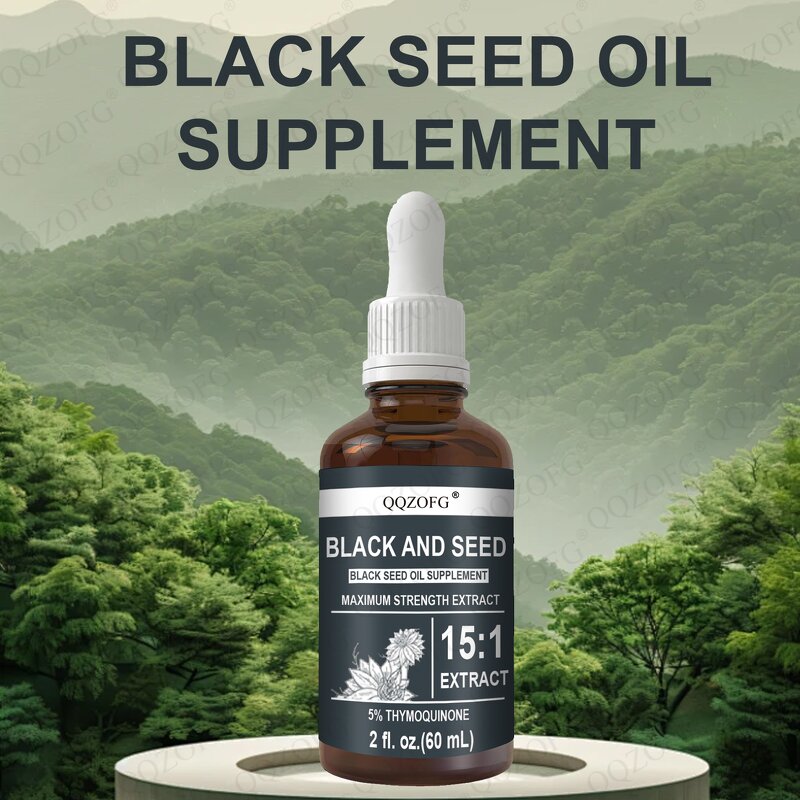 Black Seed Oil Liquid Drop Manufacturer - Customized Thymoquinone Herbal Extract 2Oz 60ml