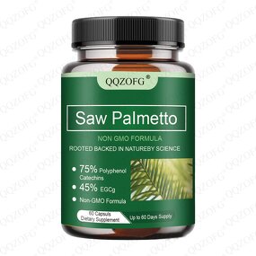 Saw Palmetto Extract Capsules Manufacturer - 500mg for Prostate Health, 60 Capsules 30-Day Supply