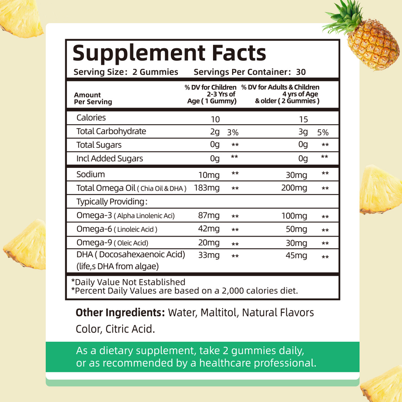 Children's Vitamins and Minerals Gummies Manufacturer - Sugar-Free Multivitamin Supplement for Brain Development