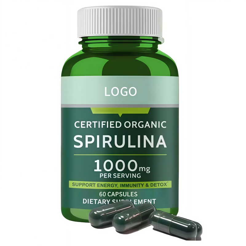 Spirulina Capsules Manufacturer - Organic Green Antioxidant Dietary Fiber Supplement