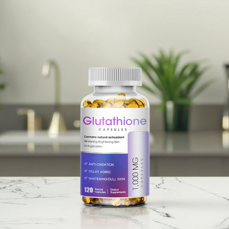 Glutathione Capsules Manufacturer - 1000mg Food-Grade Skin Whitening Supplement for Adults