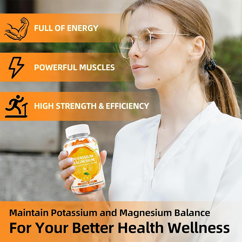 Potassium Magnesium Gummies Manufacturer - Stress-Relief Vitamins for Adults & Children