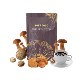 Organic Lion's Mane Mushroom Coffee - Instant Blend with Lingzhi & Collagen Enzyme