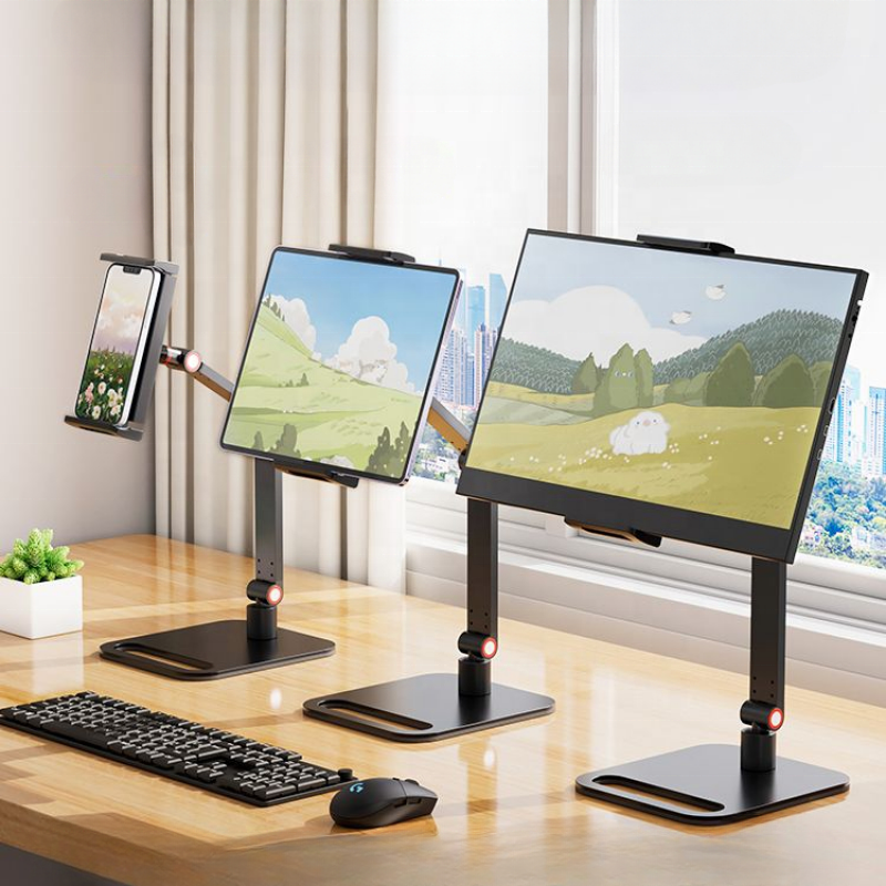 Desk Shelf Manufacturer - Portable Metal Monitor Arm Stand Holder