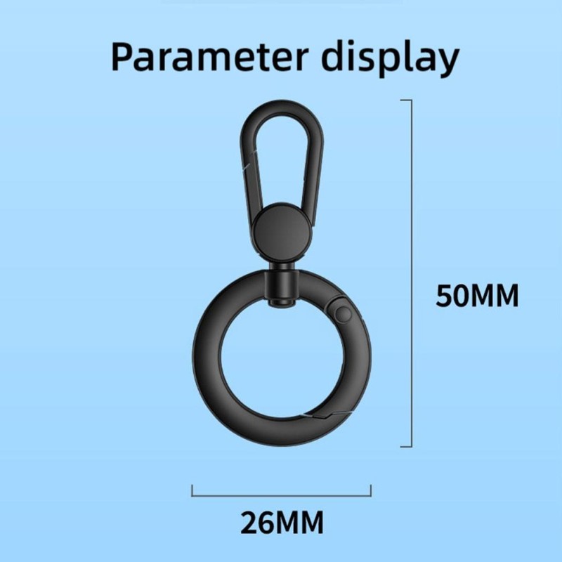 Phone Lanyard Manufacturer - 360 Rotation Metal Buckle Steel Clip