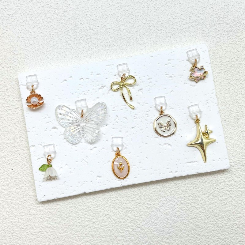 Dust Plug Manufacturer - Butterfly Flower Shell Pendant Accessories