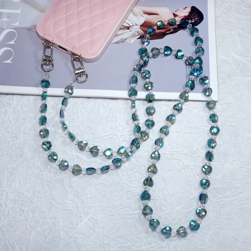 Crossbody Lanyard Manufacturer - 2025 New Love Crystal Phone Strap