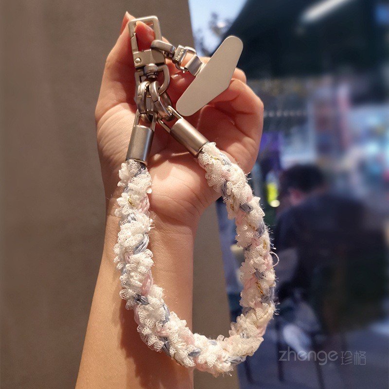Phone Wrist Strap Supplier - Chic Lace Short Length Hand Rope