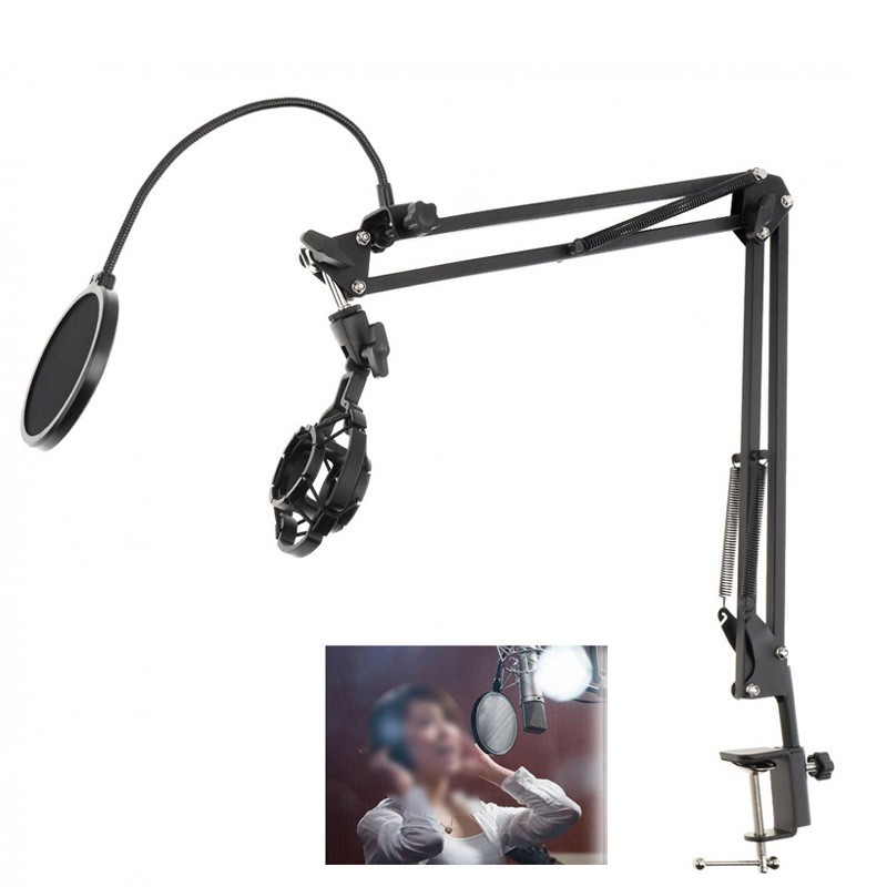 Microphone Stand Supplier - Scissor Arm Desktop Mic Clip Holder