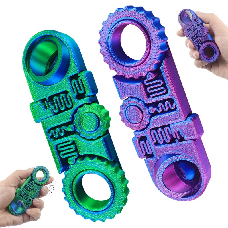 Fidget Ring Factory - 5 in 1 Colorful 3D Printed Stress Relief Toy