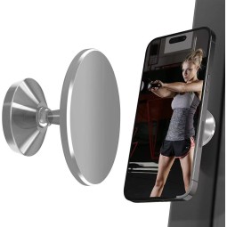 Gym Phone Holder Supplier - Dual Magnetic 360 Rotation Stand