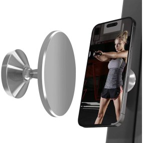 Gym Phone Holder Supplier - Dual Magnetic 360 Rotation Stand