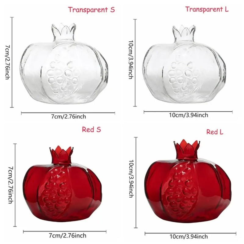 Glass Vase Manufacturer - Creative Pomegranate Vintage Colored Vase