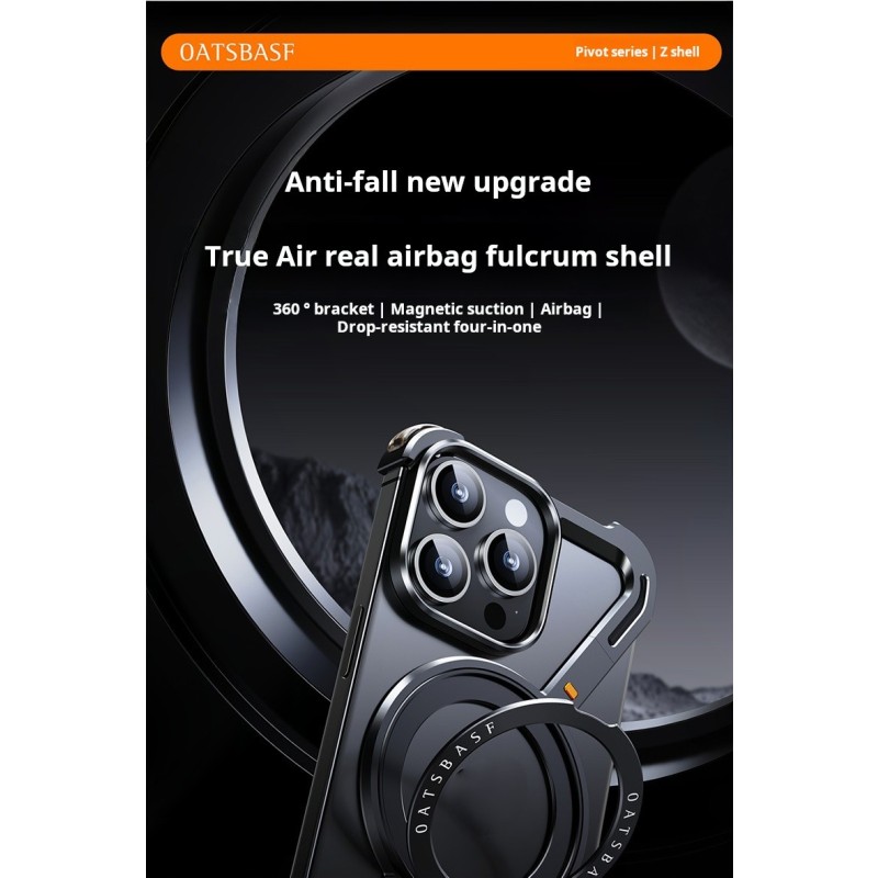 Phone Case Manufacturer - Z Shape Metal Magnetic Rotation Holder