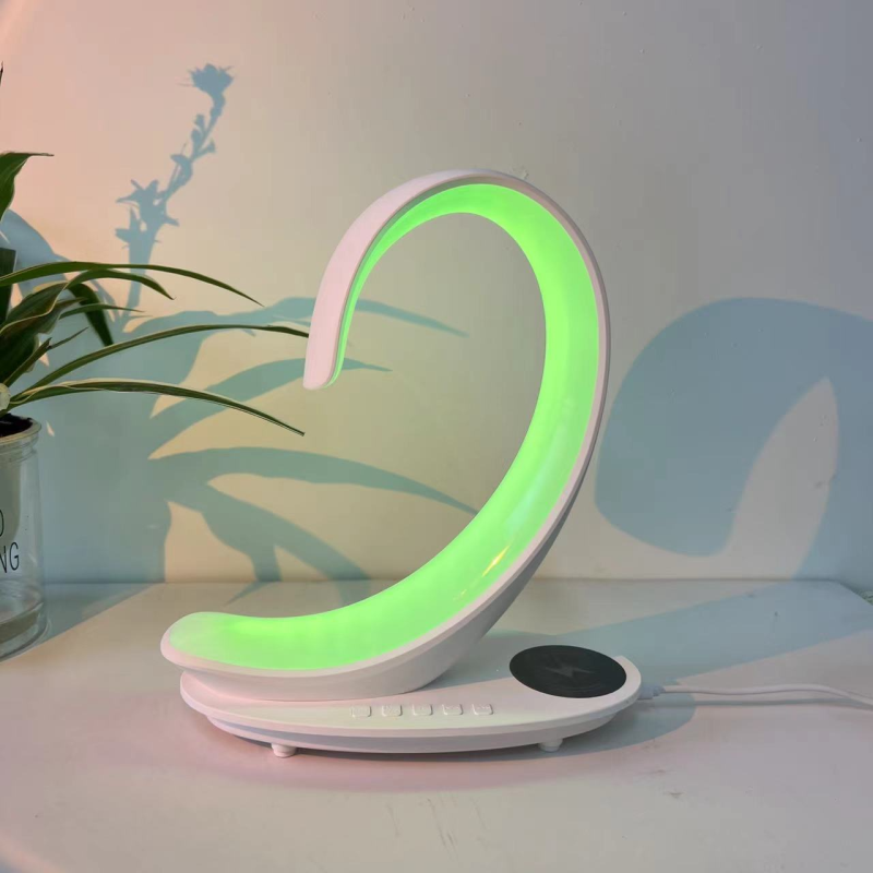 Bedside Lamp Manufacturer - 5 in 1 Swan Rgb Atmosphere Wireless Charger