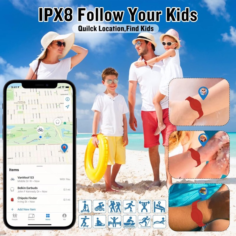 GPS Wristband Supplier - Custom Anti-Loss Hidden Silicone Tracker Case