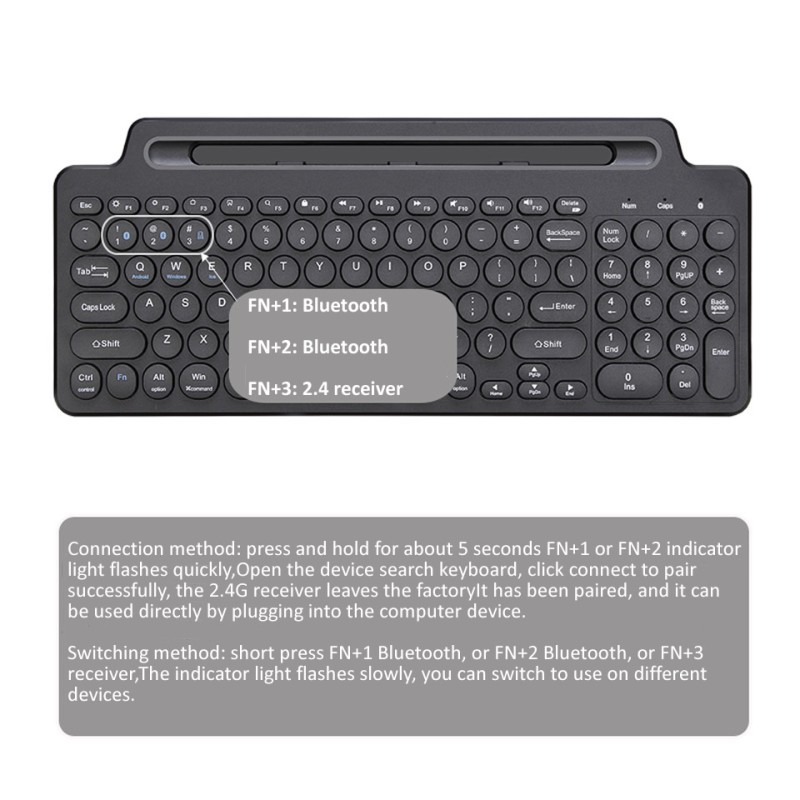 Gaming Keyboard Manufacturer - 2.4G Bluetooth Magic Touch Screen Stand