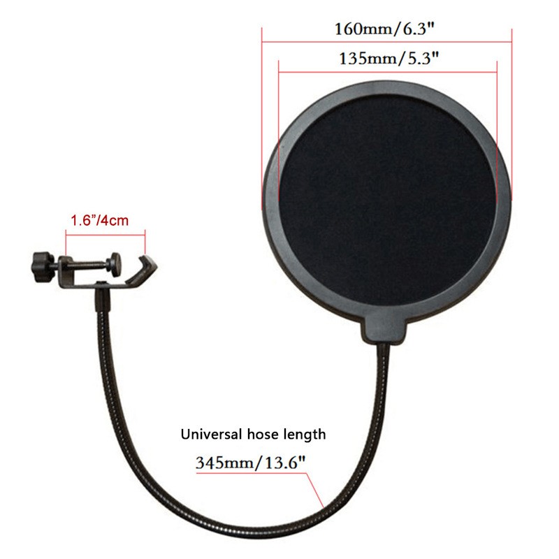 Pop Filter Supplier - Broadcast Recording Microphone Accessory