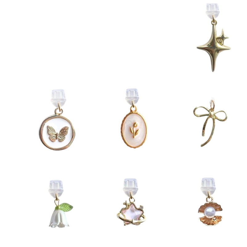 Dust Plug Manufacturer - Butterfly Flower Shell Pendant Accessories