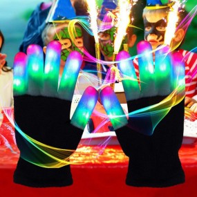 LED Glove Supplier - Winter Party Glow Flashing Finger Tip Lighting