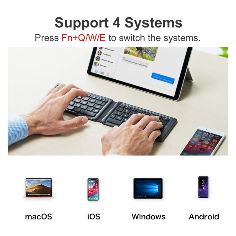 Foldable Keyboard Supplier - Rechargeable Wireless Folding Keypad