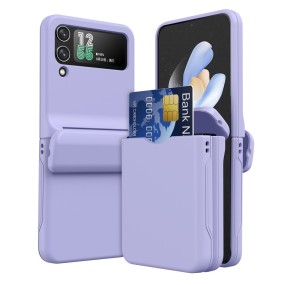 Galaxy Z Flip Case Factory - Card Pocket Skin-Friendly Hard Cover