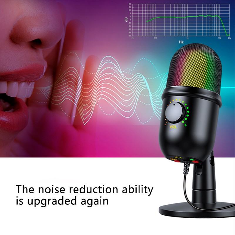 USB Microphone Manufacturer - RGB Mute Noise Reduction Gaming Mic