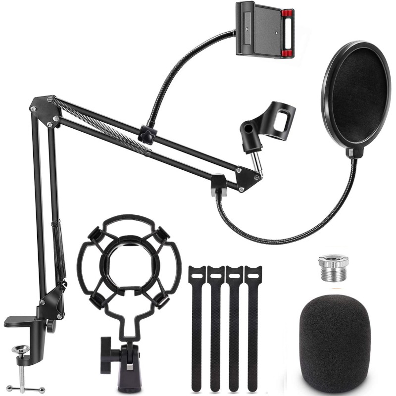 Microphone Stand Supplier - Scissor Arm Desktop Mic Clip Holder