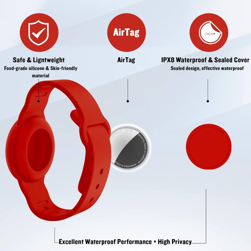 GPS Wristband Supplier - Custom Anti-Loss Hidden Silicone Tracker Case
