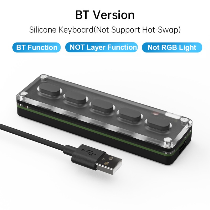 Gaming Keyboard Factory - Bluetooth 12 Key 2 Knob Mechanical Keypad