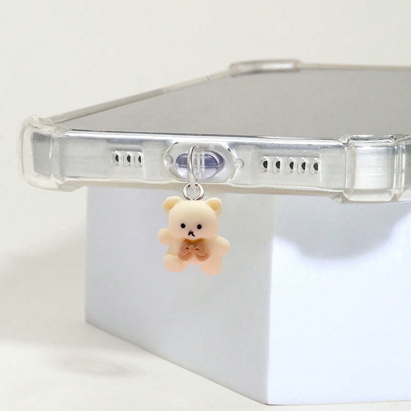 Phone Dust Plug Manufacturer - Cute Bear Type-C Interface Decoration