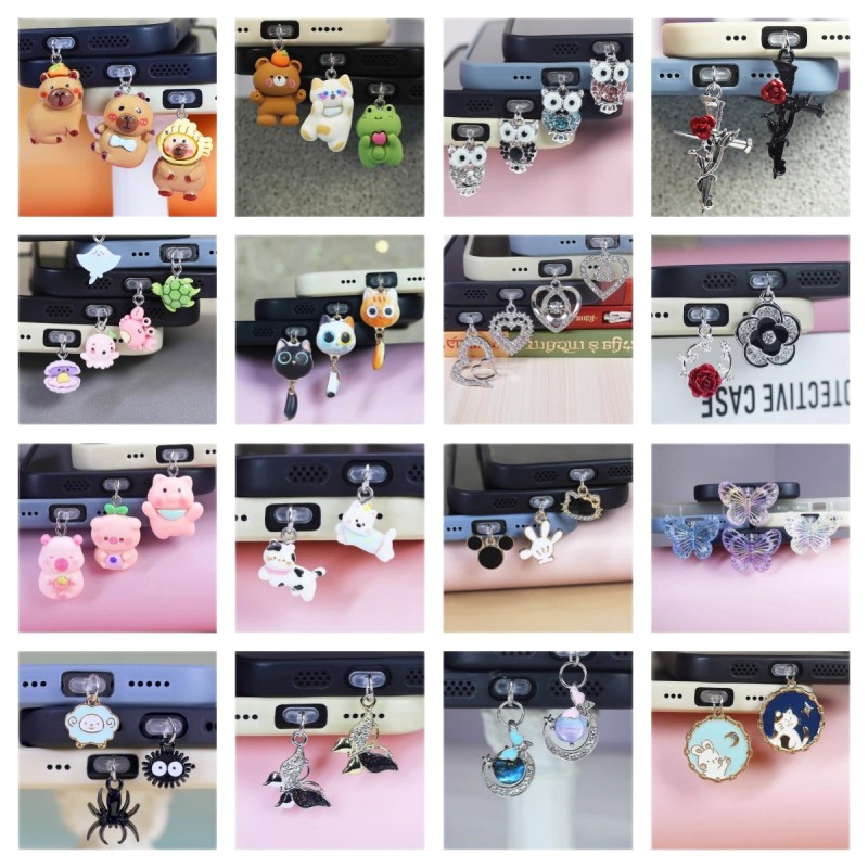 Phone Dust Plug Supplier - Cute Cartoon Cat Pendant Ornament