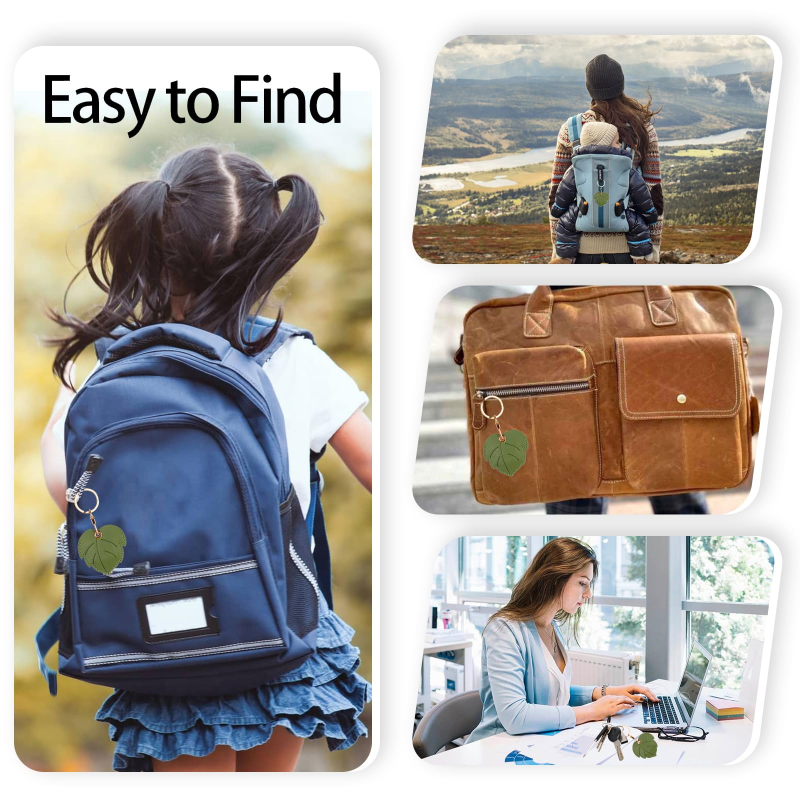 Keychain Case Supplier - Anti-Scratch Leather Airtag Holder Wallet