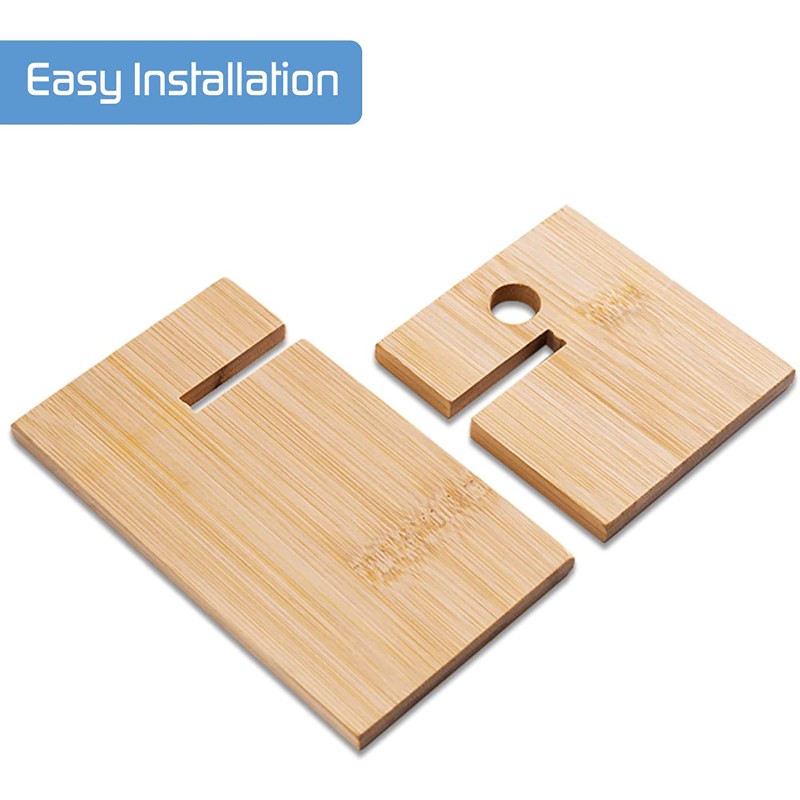 Phone Stand Manufacturer - Wooden Desktop Dock with Charging Hole