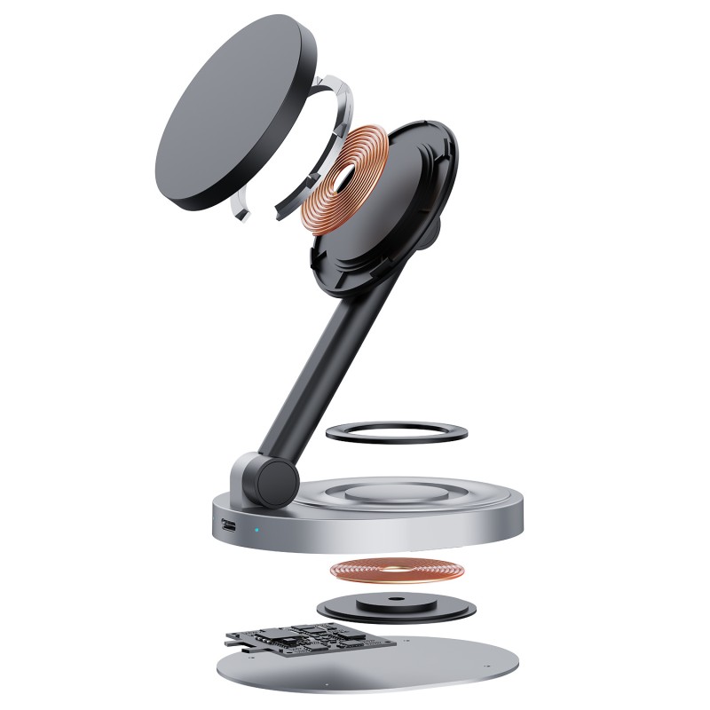 Magnetic Charger Factory - 15W 2 in 1 Foldable Fast Charging Stand