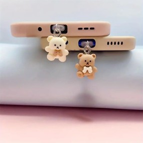 Phone Dust Plug Manufacturer - Cute Bear Type-C Interface Decoration